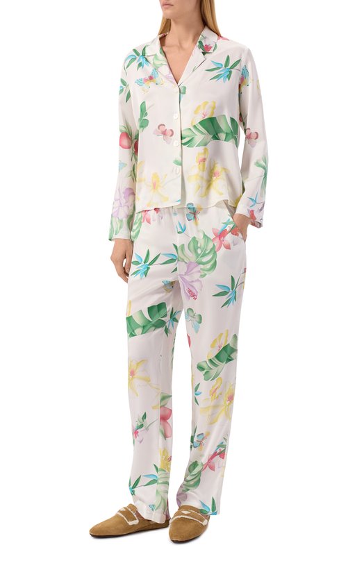 Шелковая пижама Eva B.Bitzer 16312471 Кремовый  16312471 Фото 2