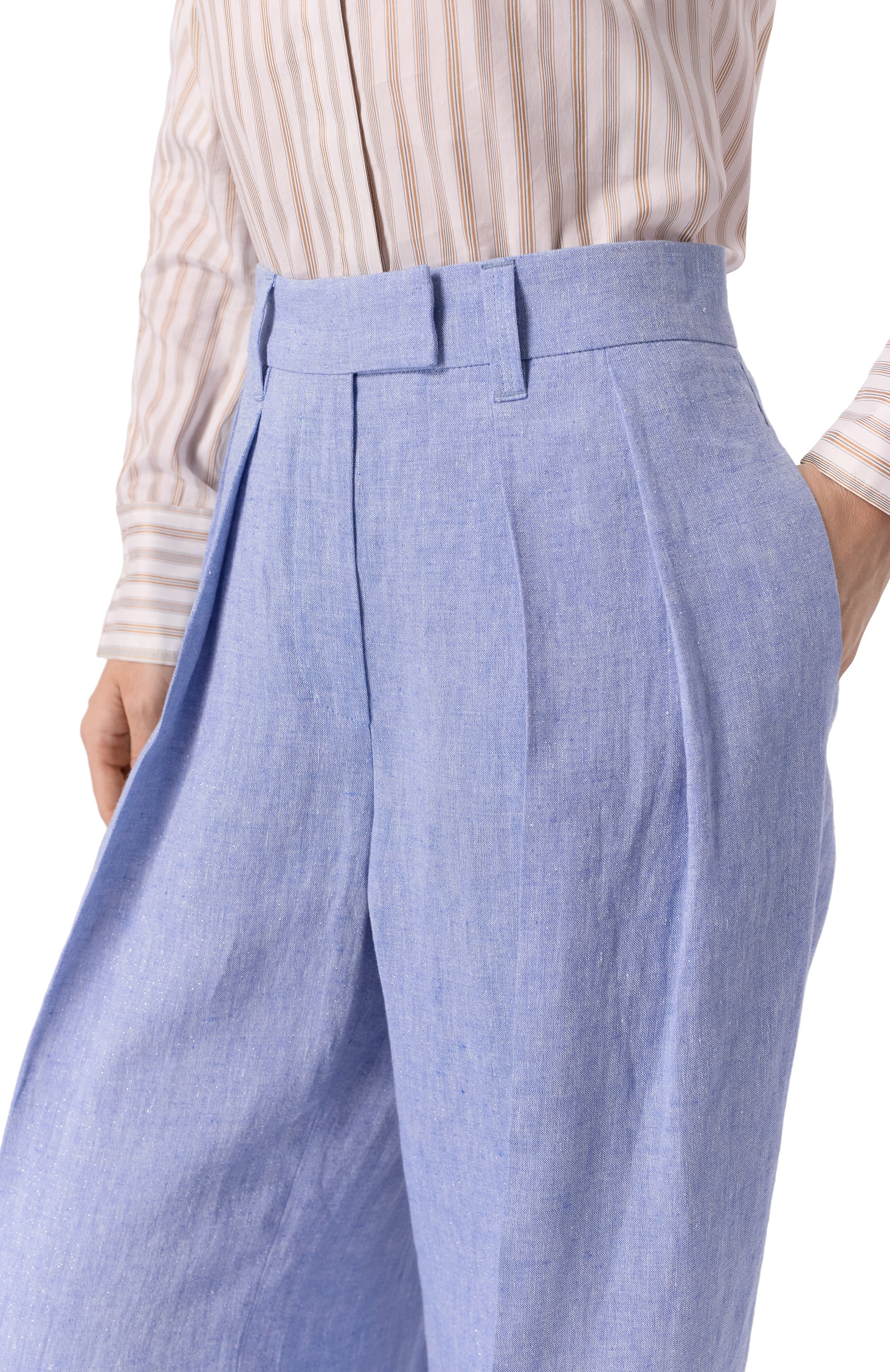 Льняные брюки BRUNELLO CUCINELLI, арт. MH547P8512, фото 5