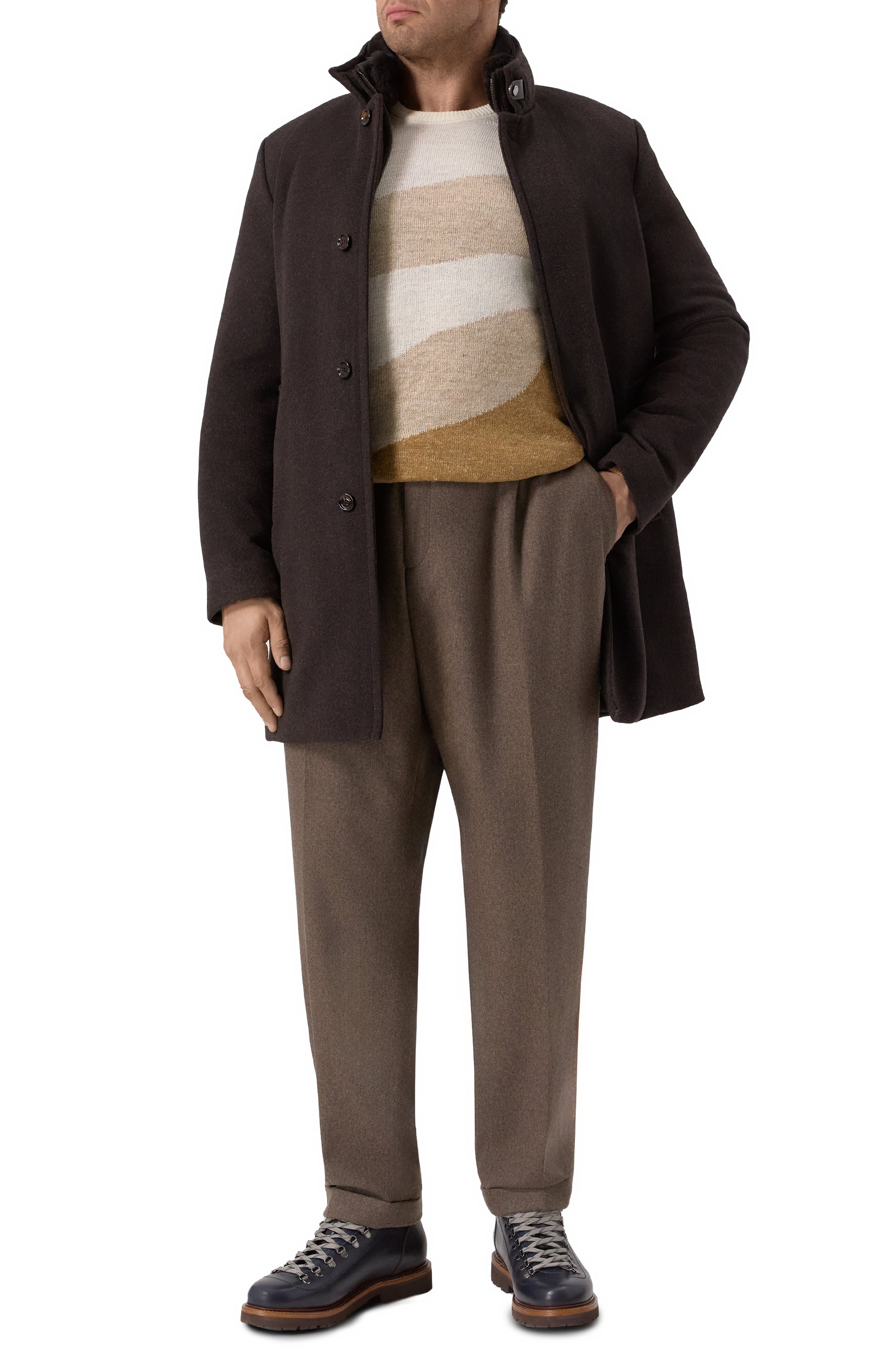 Брюки PAUL&SHARK коричневого цвета по цене 48800 руб., арт. 15314077/62, фото 2 Брюки PAUL&SHARK, арт. 15314077/62, фото 2