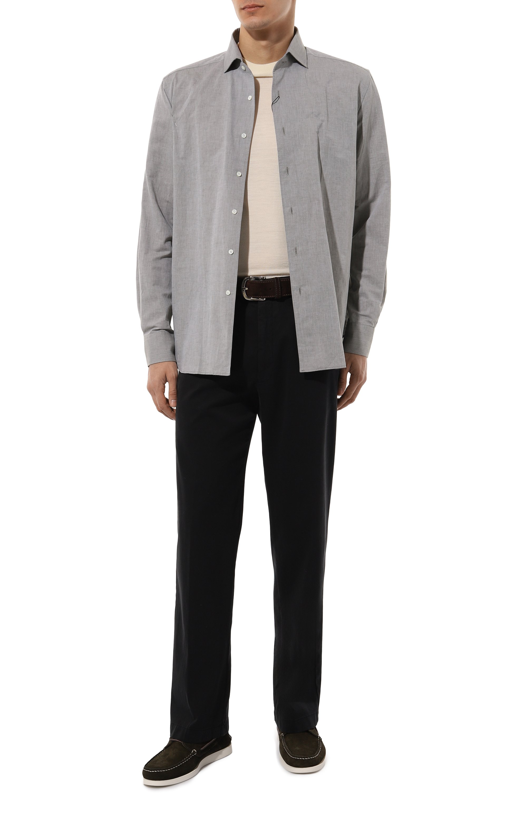 Замшевые топсайдеры KITON, арт. USSA062N00985, фото 2