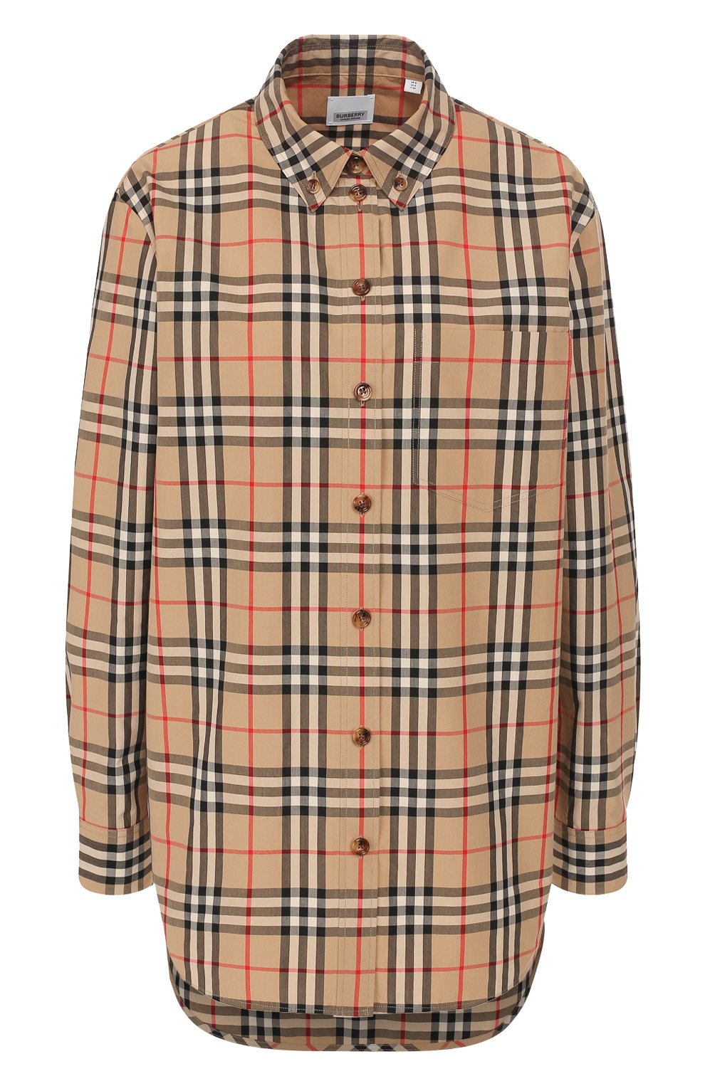 Хлопковая р убашка BURBERRY, арт. 8022797, фото 1