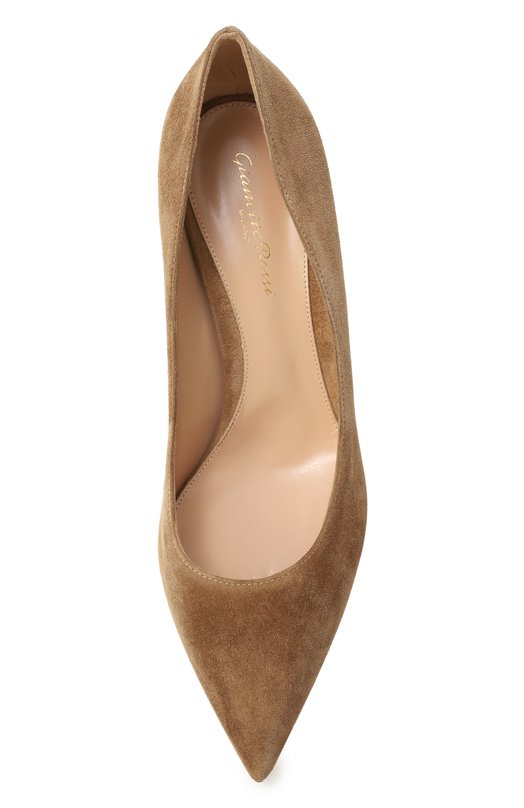 Замшевые туфли Gianvito 70 Gianvito Rossi G26770.70RIC.CAMCAML Бежевый  G26770.70RIC.CAMCAML Фото 6