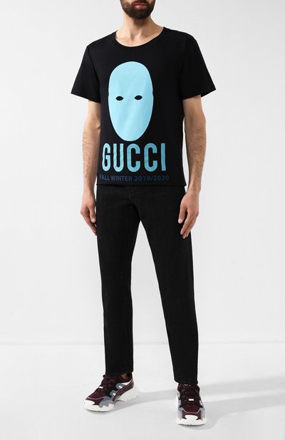 Хлопковая футболка GUCCI, арт. 493117/XJBTY, фото 2