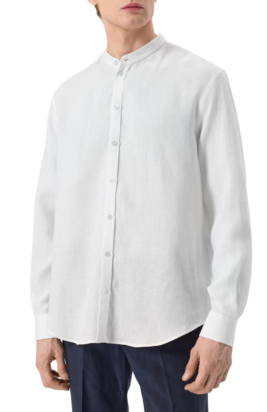Льняная рубашка Emporio Armani 01SMGL/010F9 Белый  01SMGL/010F9 Фото 3