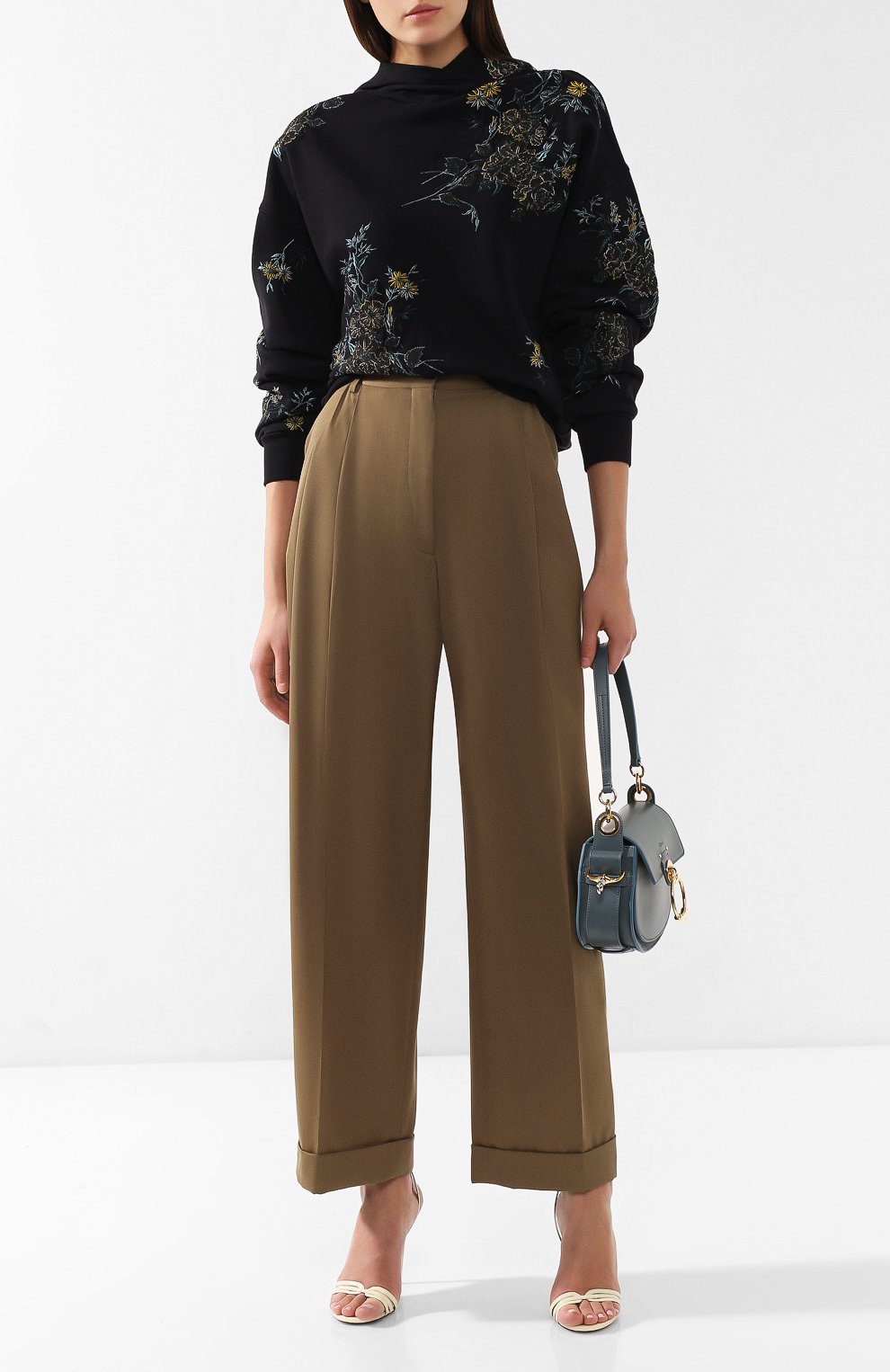 Шерстяные брюки DRIES VAN NOTEN, арт. 191-30920-7228, фото 2