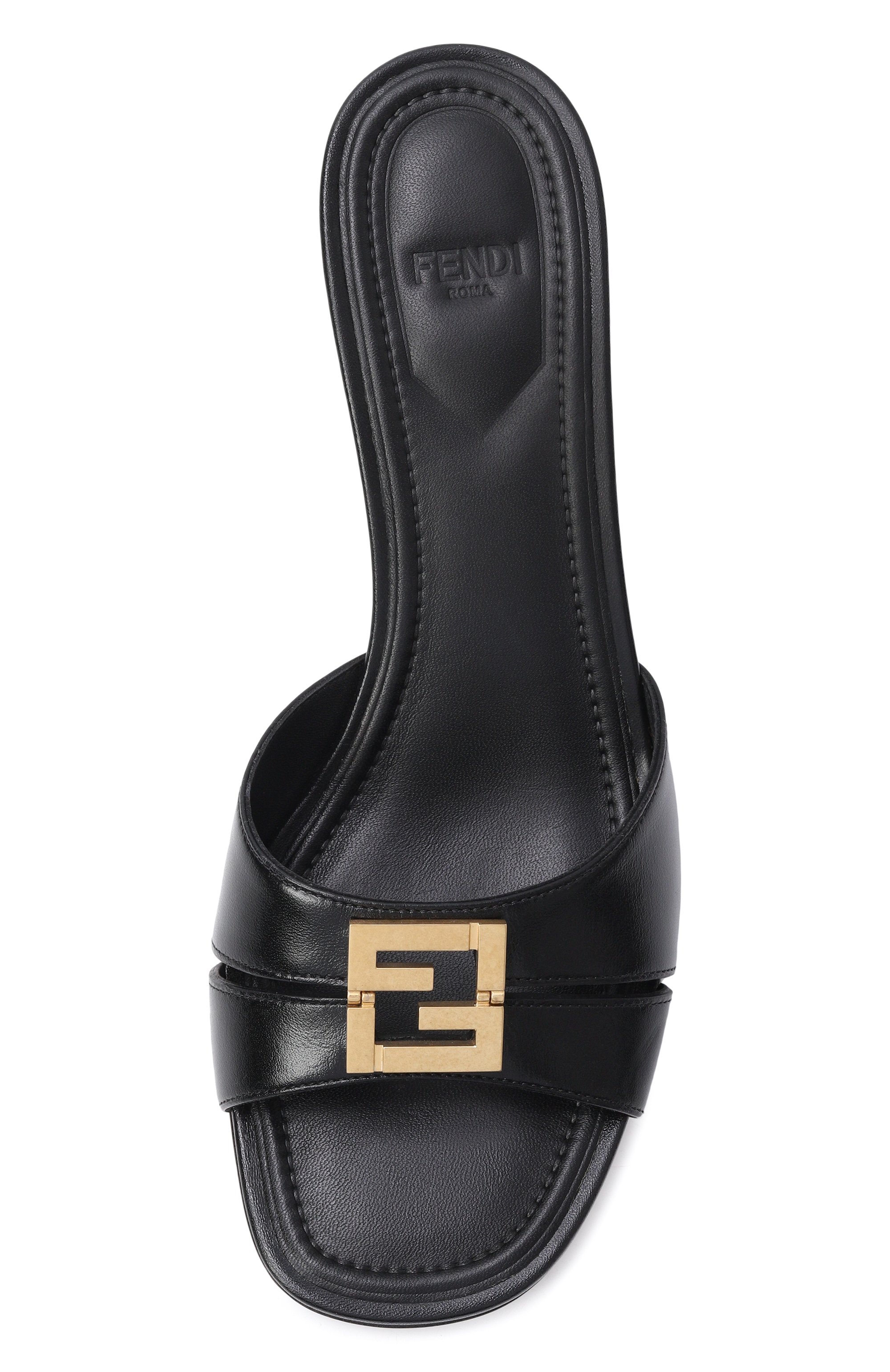 Кожаные мюли ffold 55 FENDI, арт. 8R8538 NA7 F0QA1, фото 6