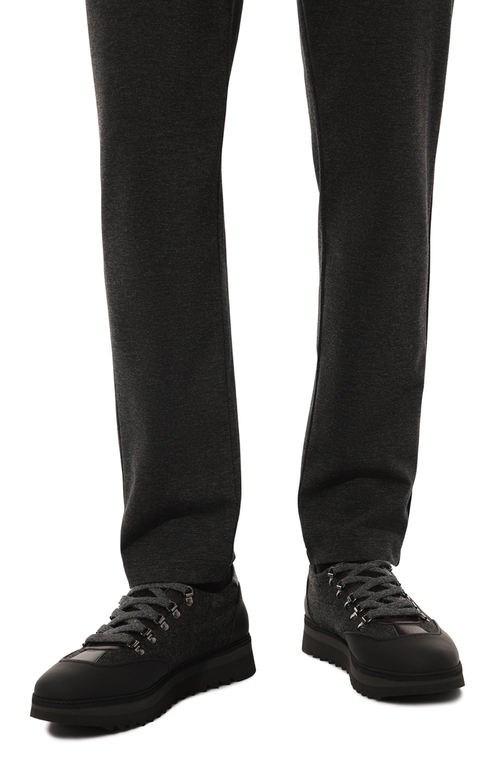 Комбинированные кроссовки megeve BLU BARRETT темно-серого цвета по цене 72400 руб., арт. MEGEVE-13249.3, фото 3 Комбинированные кроссовки megeve BLU BARRETT, арт. MEGEVE-13249.3, фото 3