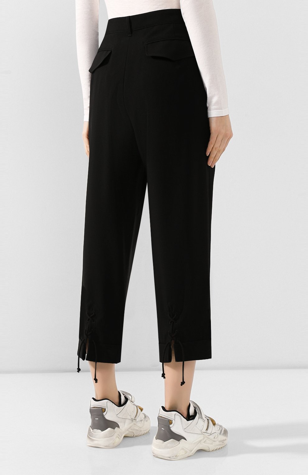 Шерстяные брюки YOHJI YAMAMOTO, арт. FS-P55-101, фото 4