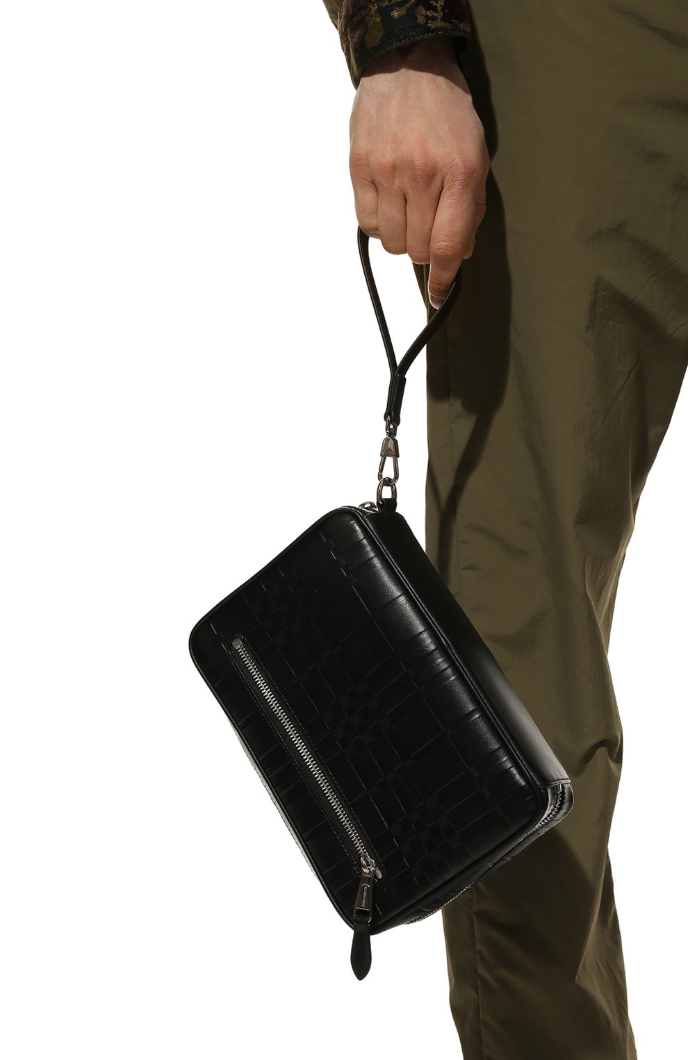 Кожаная борсетка BURBERRY, арт. 8049327, фото 2