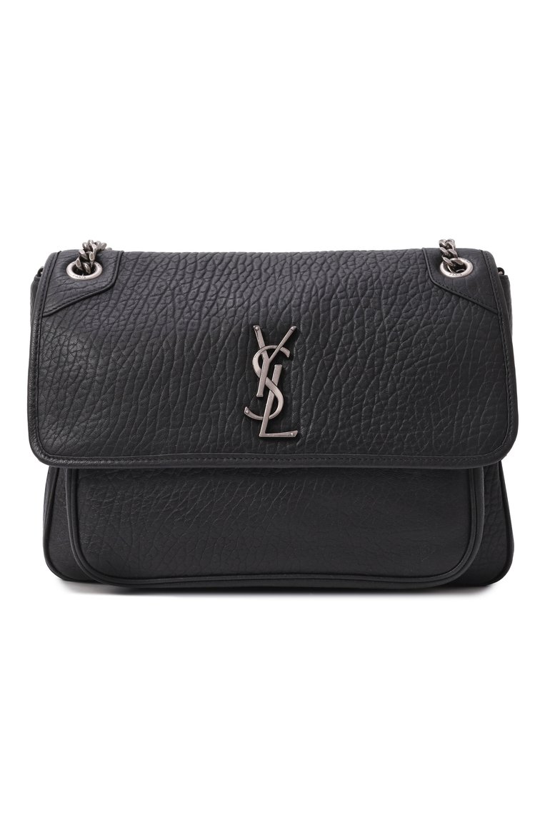 Женская сумка niki large SAINT LAURENT черного цвета, арт. 803777/AACIA | Фото 1 (Материал: Натуральная кожа; Размер: large; Ремень/цепочка: На ремешке)