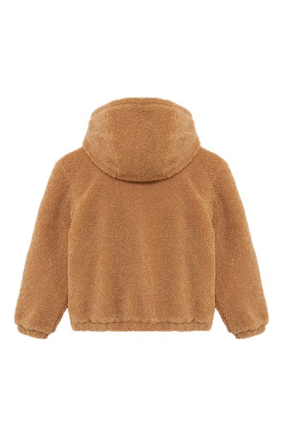 Утепленная куртка из экомеха MOSCHINO светло-коричневого цвета по цене 36600 руб., арт. HUS05R/LIA00, фото 2 Утепленная куртка из экомеха MOSCHINO, арт. HUS05R/LIA00, фото 2