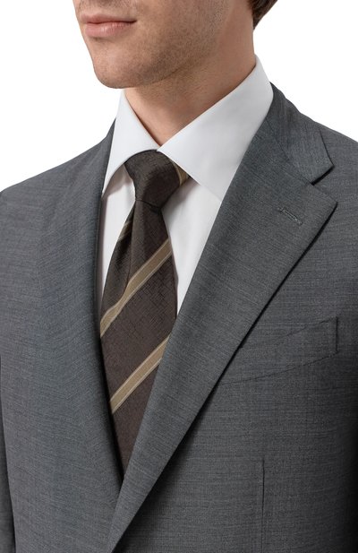 Шелковый галстук ZILLI, арт. CRAV02M0600VER000, фото 2