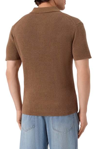 Поло изо льна и хлопка 12 STOREEZ, арт. 132838, фото 4