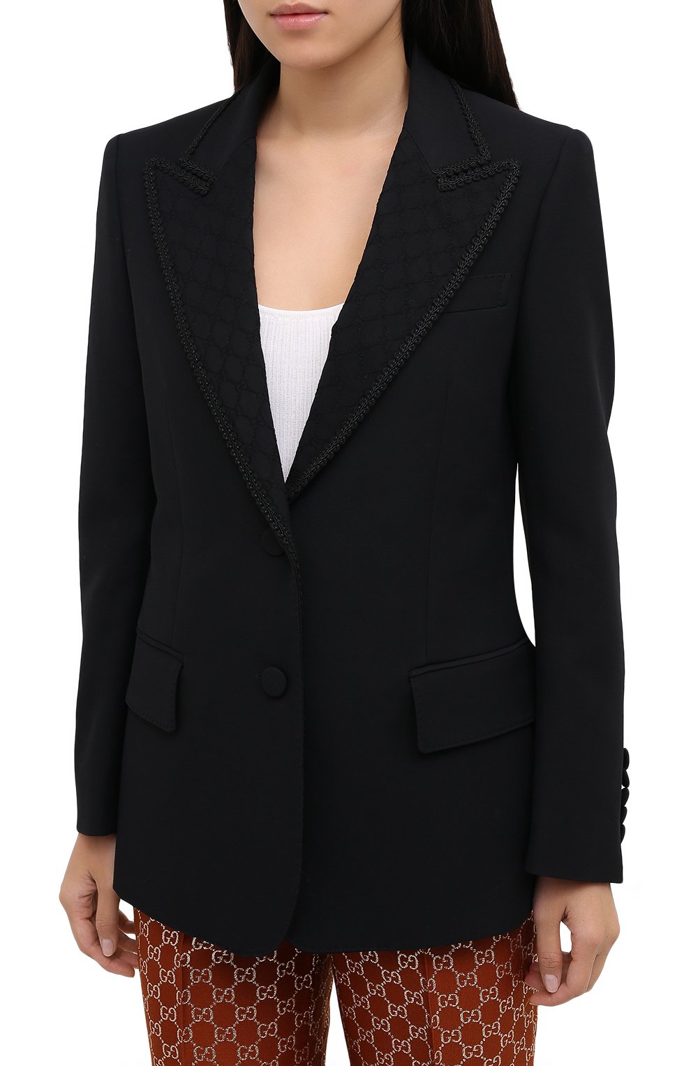 Жакет из шелка и шерсти GUCCI, арт. 619255/ZAEV5, фото 3