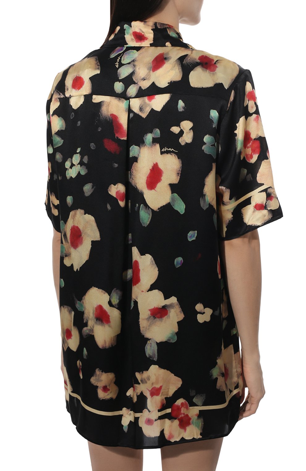 Шелковая рубашка SHAN разноцветного цвета по цене 67900 руб., арт. 52221-82, фото 4 Шелковая рубашка SHAN, арт. 52221-82, фото 4