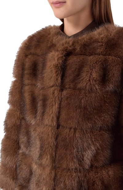 Шуба из экомеха DIEGO M, арт. 25IM-B255/25IT-248, фото 5