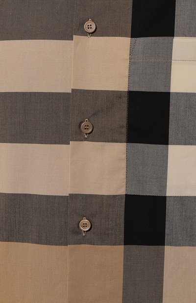 Хлопковая рубашка BURBERRY, арт. 8079591, фото 5