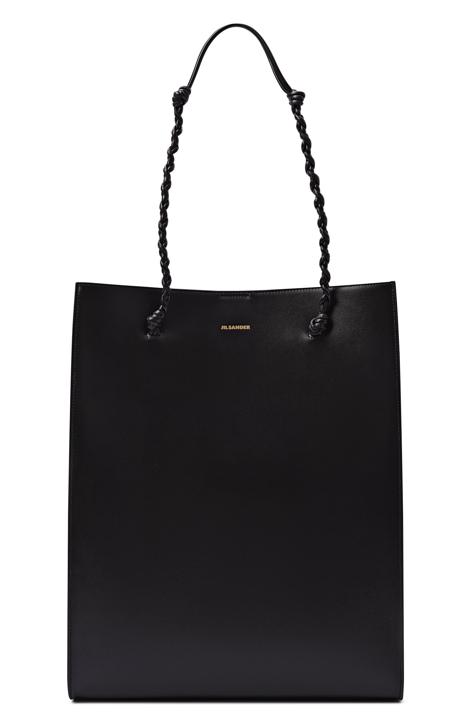 Сумка-тоут tangle JIL SANDER черного цвета по цене 216500 руб., арт. J07WC0040/P4841, фото 1 Сумка-тоут tangle JIL SANDER, арт. J07WC0040/P4841, фото 1