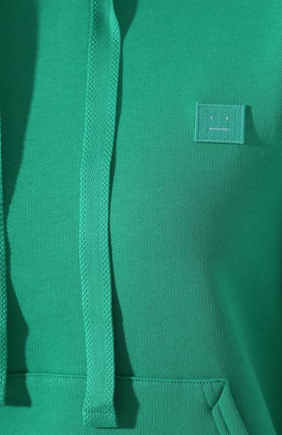 Хлопковое худи ACNE STUDIOS зеленого цвета по цене 39950 руб., арт. 2HK173/W, фото 5 Хлопковое худи ACNE STUDIOS, арт. 2HK173/W, фото 5