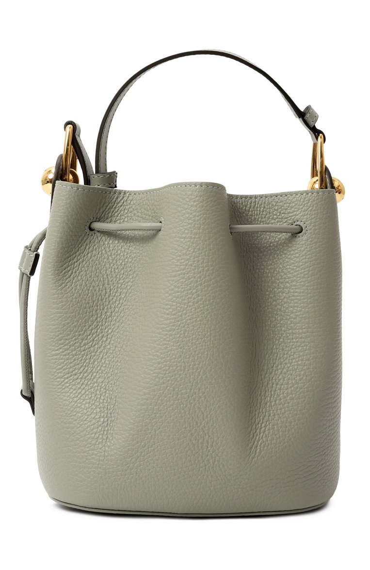 Женская сумка furla sfera mini FURLA светло-зеленого цвета, арт. WB01514/BX0176 | Фото 1 (Материал: Натуральная кожа; Ремень/цепочка: На ремешке; Размер: mini)