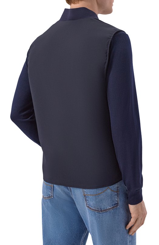 Шерстяной жилет Bogner 38131096 Синий  38131096 Фото 4