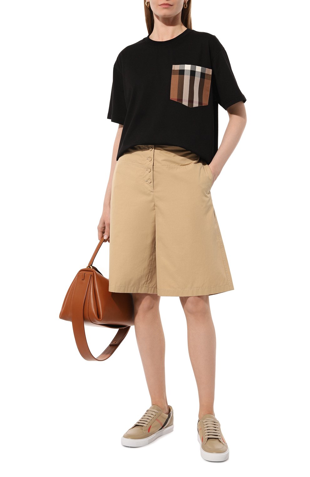 Хлопковая футболка BURBERRY, арт. 8080323, фото 2
