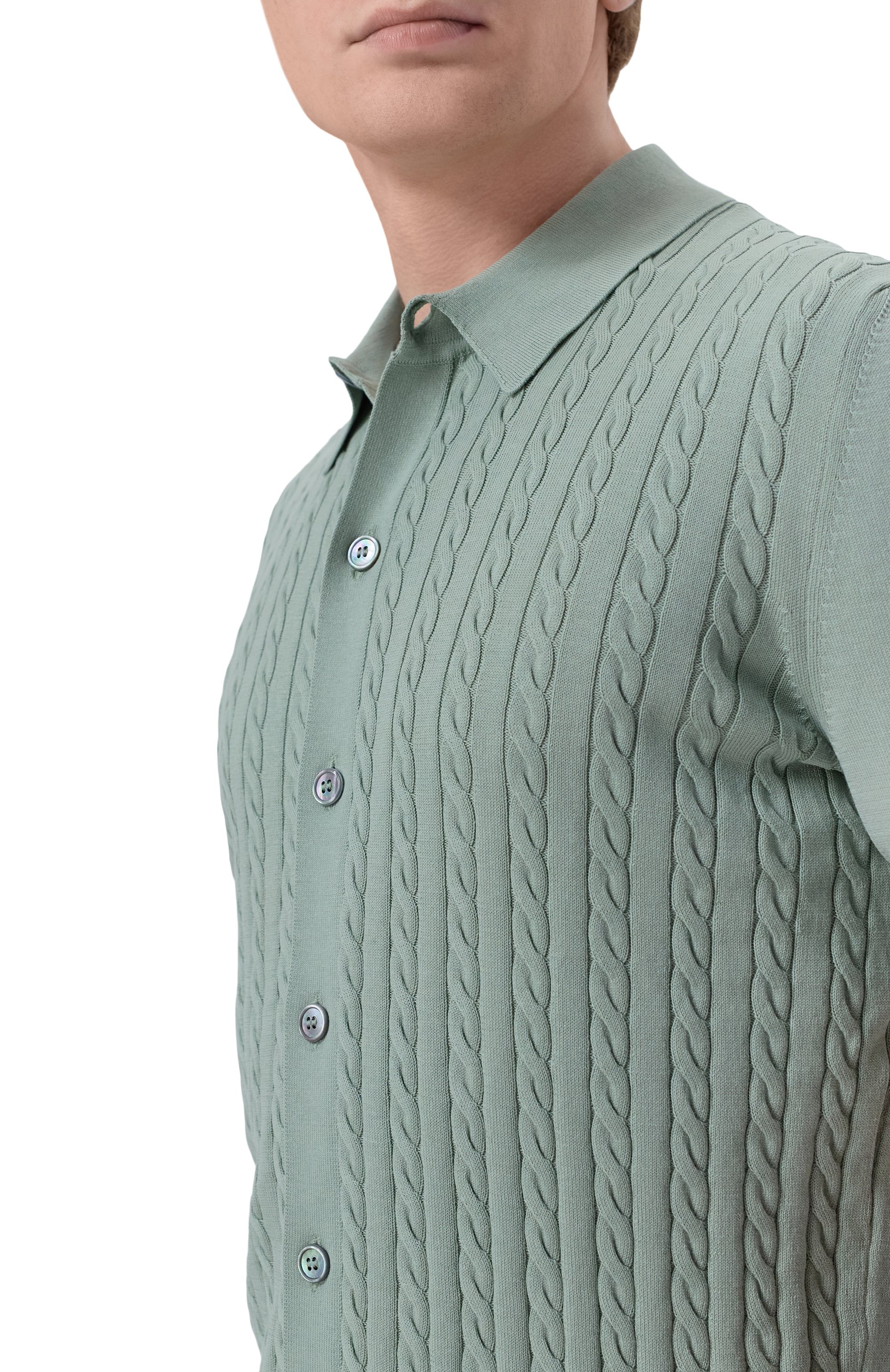 Хлопковая рубашка GRAN SASSO, арт. 57173/18167, фото 5