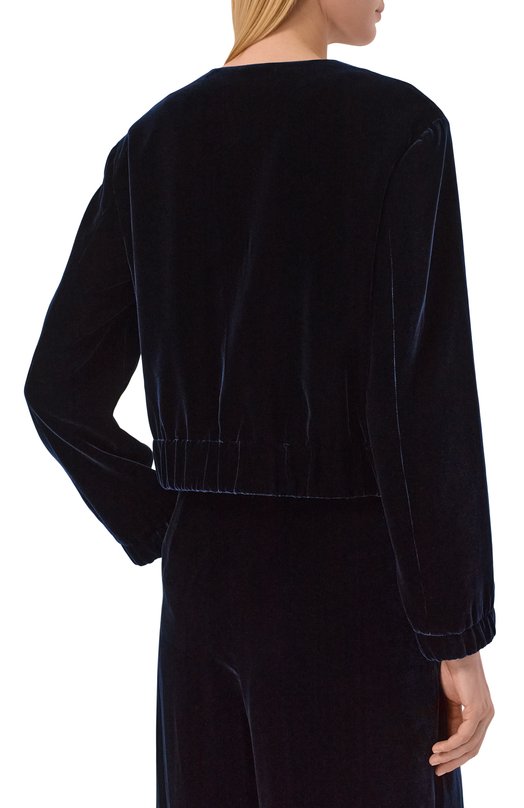 Бархатный жакет Giorgio Armani GW002978/TE10831 Синий  GW002978/TE10831 Фото 4