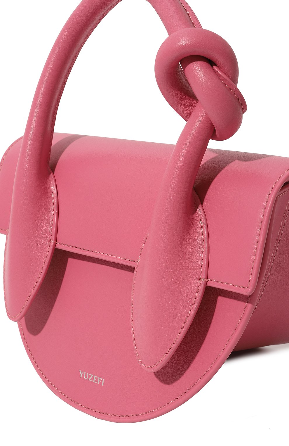 Сумка pretzel YUZEFI розового цвета по цене 57000 руб., арт. YUZAW22-HB-PRZ-27, фото 3 Сумка pretzel YUZEFI, арт. YUZAW22-HB-PRZ-27, фото 3