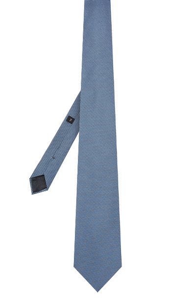 Шелковый галстук ZEGNA голубого цвета по цене 19950 руб., арт. Z3D00T/1XW, фото 3 Шелковый галстук ZEGNA, арт. Z3D00T/1XW, фото 3