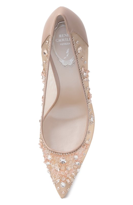 Текстильные туфли Cinderella 105 Rene Caovilla C12292-105/CRIN Бежевый  C12292-105/CRIN Фото 6