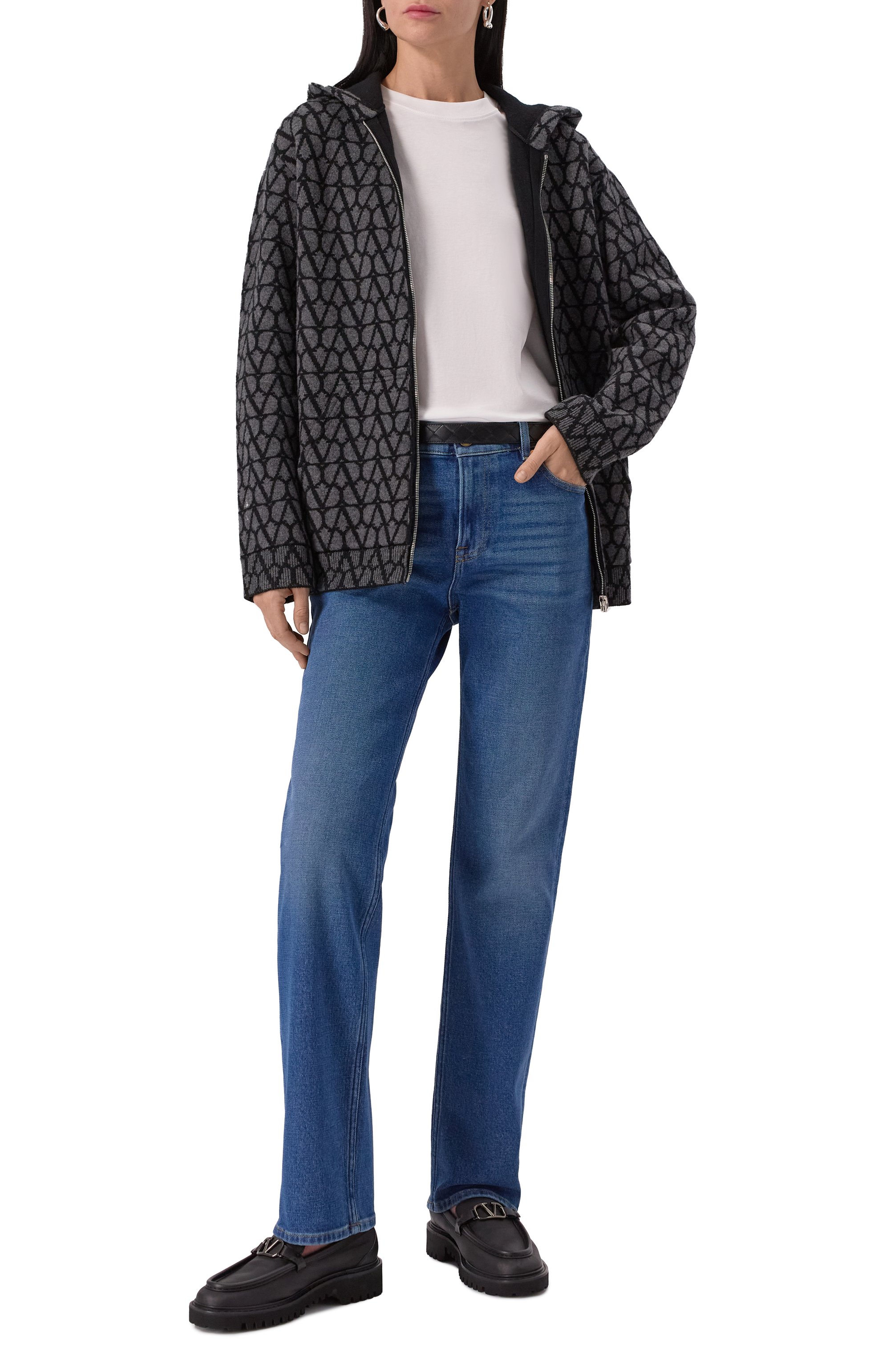 Кожаные лоферы vlogo signature VALENTINO, арт. 5W0S0EU0/ZIJ, фото 2