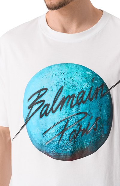 Хлопковая футболка BALMAIN, арт. EH0EG010GE80, фото 5