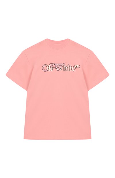 Хлопковая футболка OFF-WHITE, арт. 0GAA001S25JER001/4-12