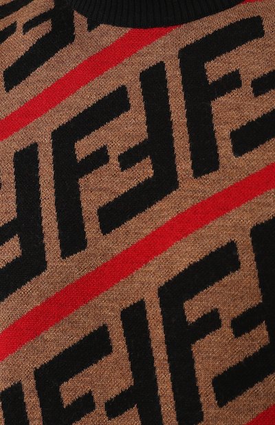 Шерстяной джемпер с принтом FENDI, арт. FZZ416 A4GN, фото 5
