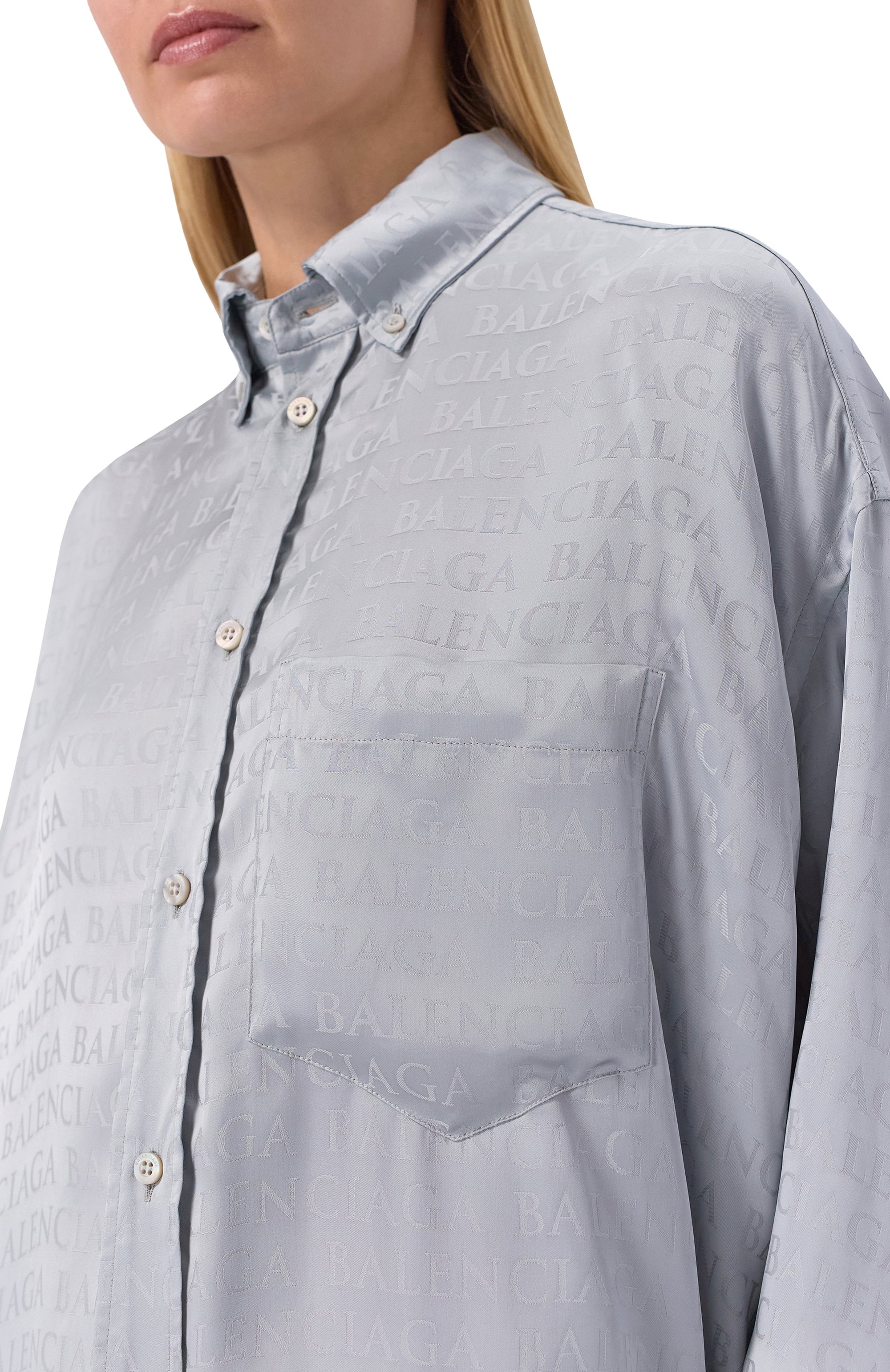 Рубашка из вискозы BALENCIAGA, арт. 850978/TT054, фото 5