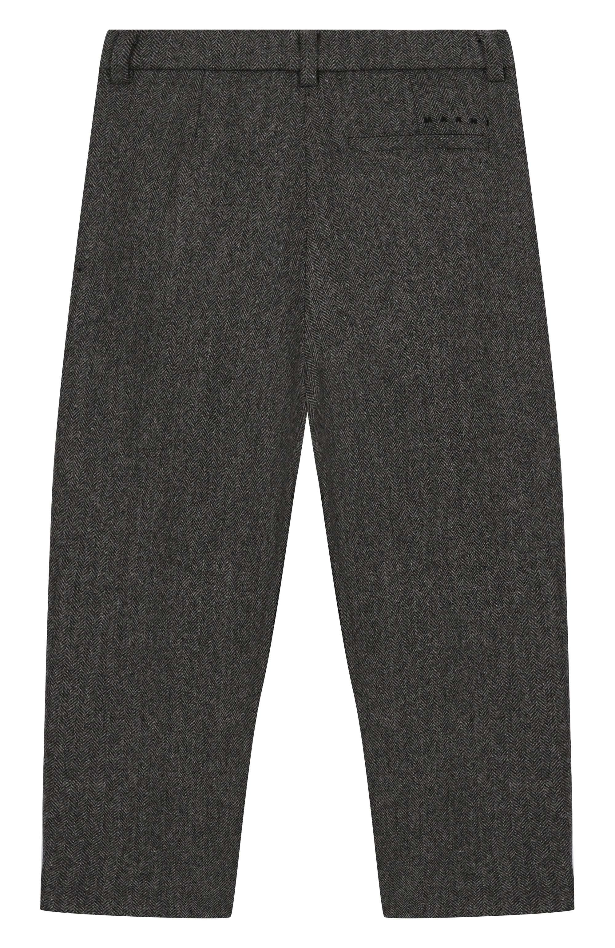 Шерстяные брюки MARNI, арт. M01547/M00VE, фото 2