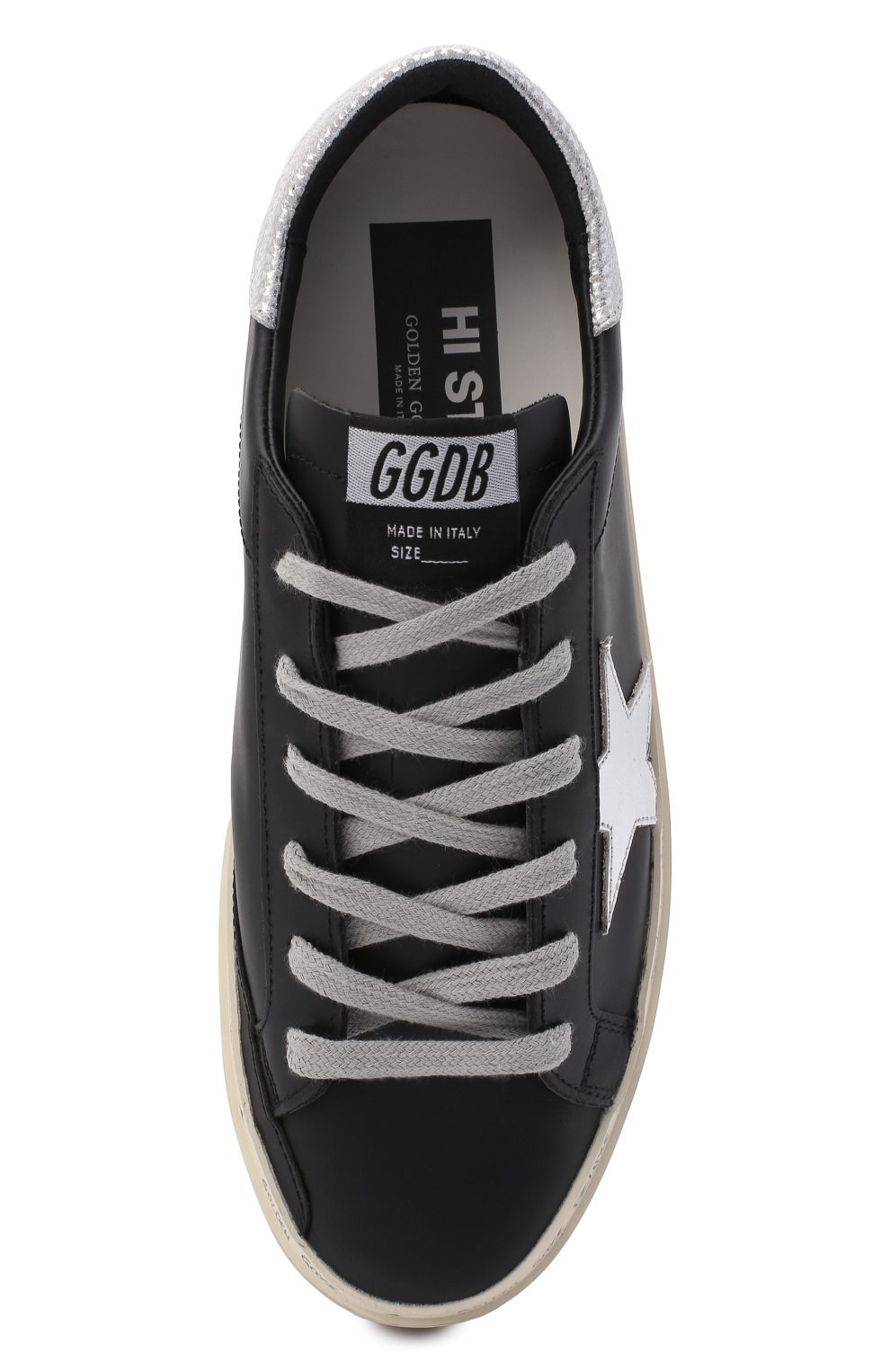 Кожаные кеды superstar GOLDEN GOOSE DELUXE BRAND, арт. GWF00118.F000328, фото 5