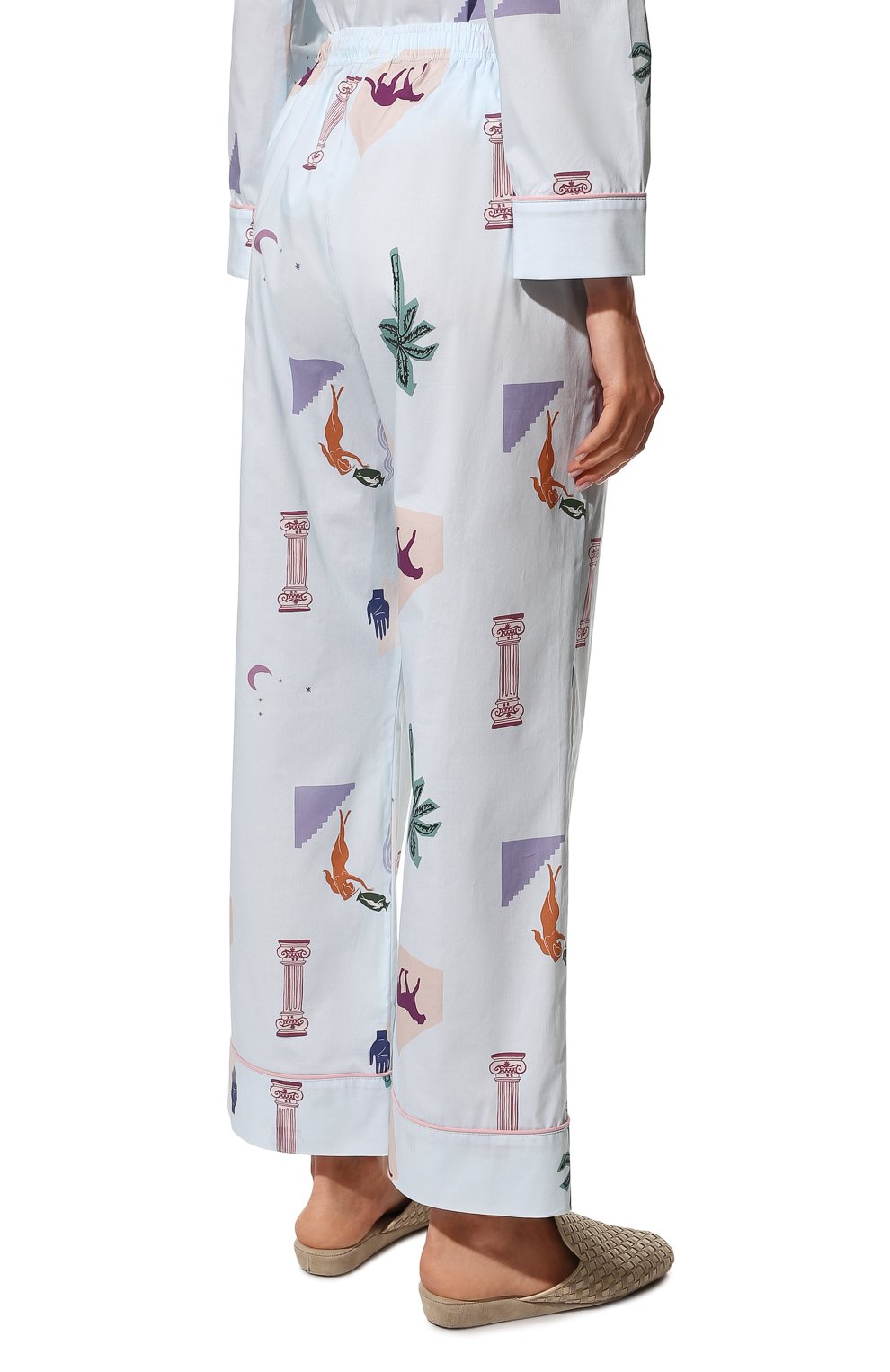 Хлопковая пижама ANY WOWZERS синего цвета по цене 20200 руб., арт. CLS02-PA-P, фото 6 Хлопковая пижама ANY WOWZERS, арт. CLS02-PA-P, фото 6