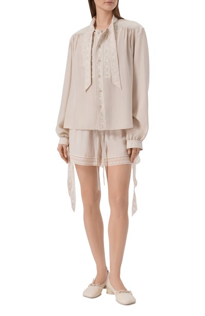 Мужская шелковая блузка ANN DEMEULEMEESTER, арт. B0013977/FA731