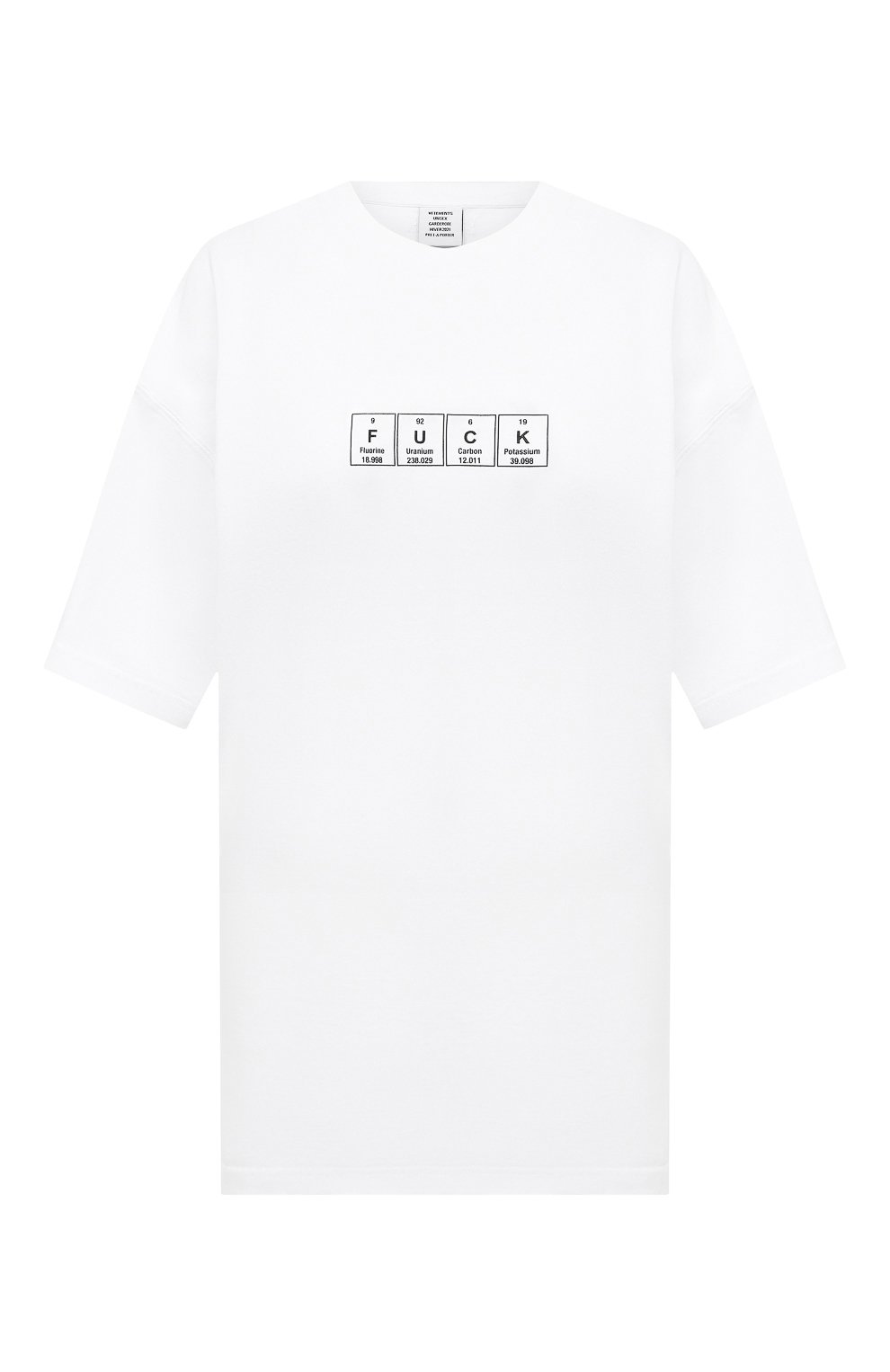 Хлопковая футболка VETEMENTS, арт. UAH21TR506 1611/W, фото 1