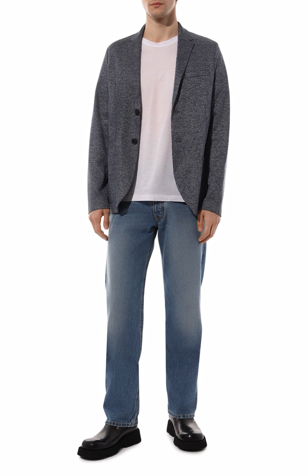 Пиджак изо льна и хлопка HARRIS WHARF LONDON, арт. C8P22PGH, фото 2