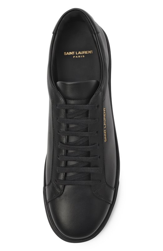 Кожаные кеды Andy Saint Laurent 606833/0ZS00 Чёрный  606833/0ZS00 Фото 6