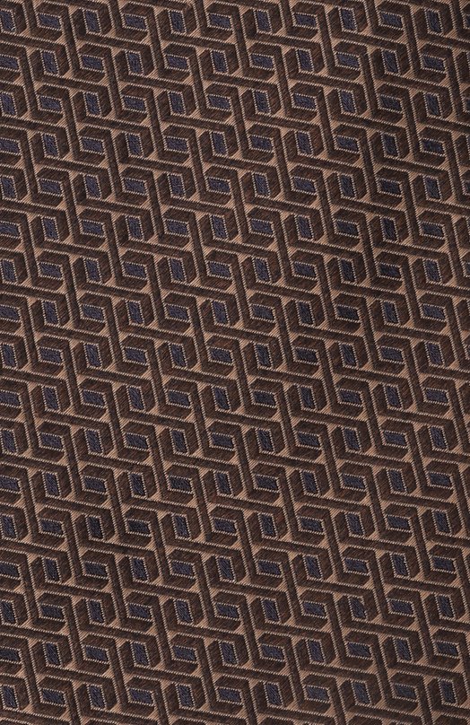 Шелковый галстук Canali 18/HJ04372 Коричневый  18/HJ04372 Фото 4