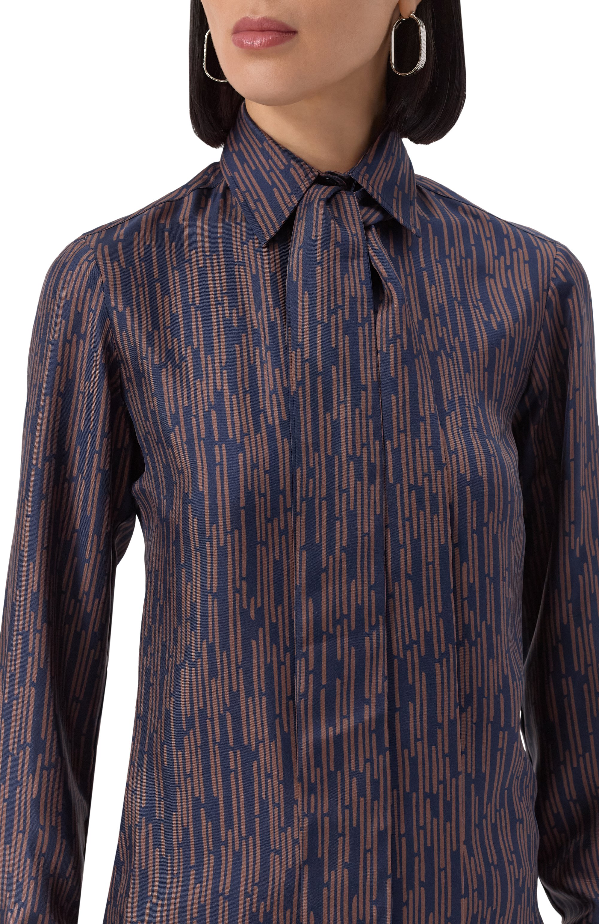 Атласная блузка KITON, арт. D48407, фото 5