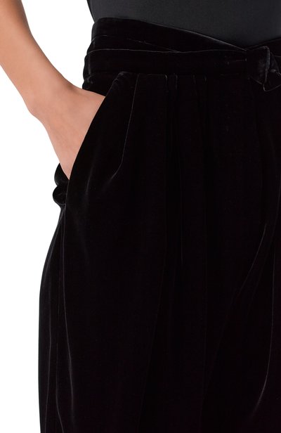 Брюки из вискозы и шелка GIORGIO ARMANI черного цвета по цене 358000 руб., арт. GW003470/TE10831, фото 5 Брюки из вискозы и шелка GIORGIO ARMANI, арт. GW003470/TE10831, фото 5