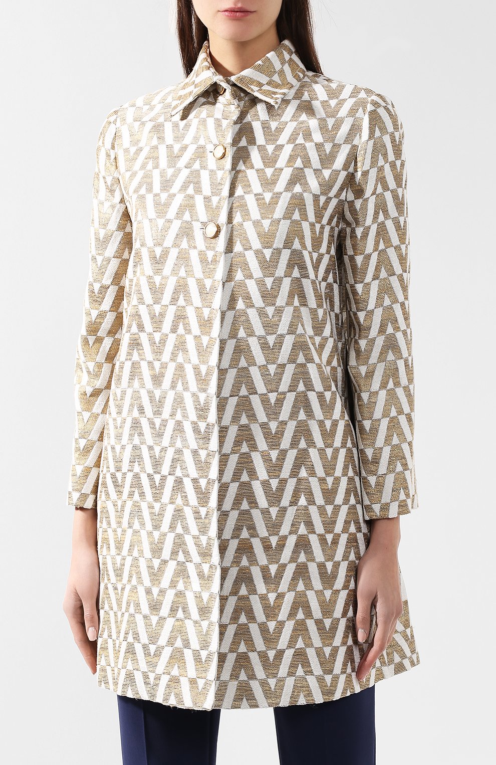 Пальто прямого кроя VALENTINO, арт. RB3CA3854FY, фото 3