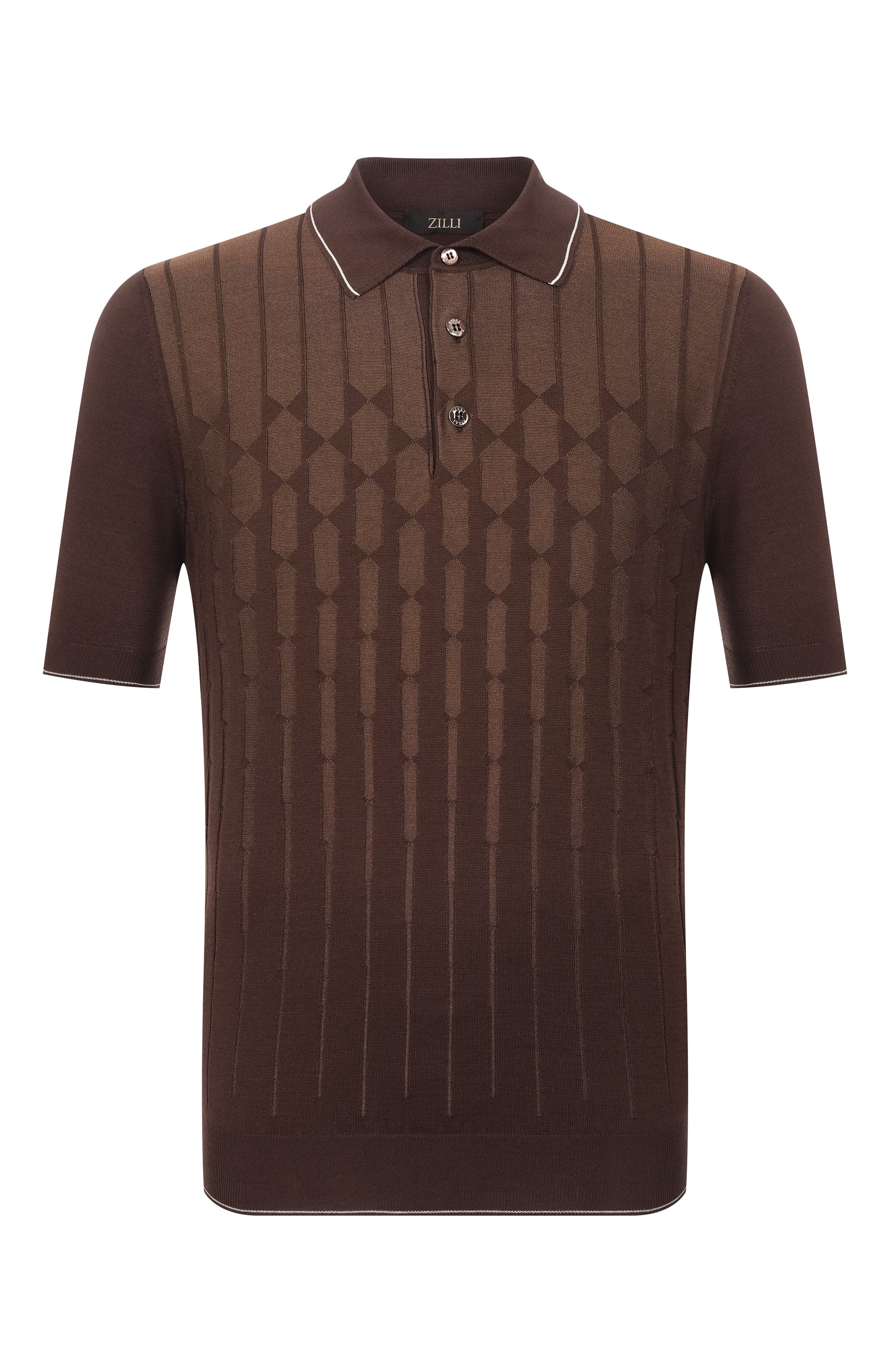 Поло из шелка и хлопка ZILLI, арт. KBP002M0107VCRC00, фото 1