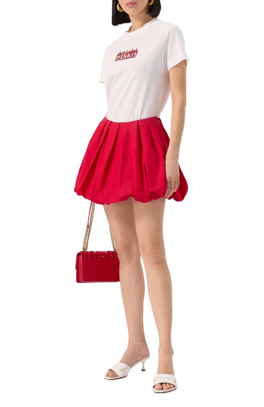 Хлопковая футболка Pinko 105050/A2D6 Белый  105050/A2D6 Фото 2