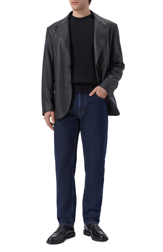 Кожаный пиджак MVST M25.1PM.J004/CERV0 SILKY Чёрный  M25.1PM.J004/CERV0 SILKY Фото 2